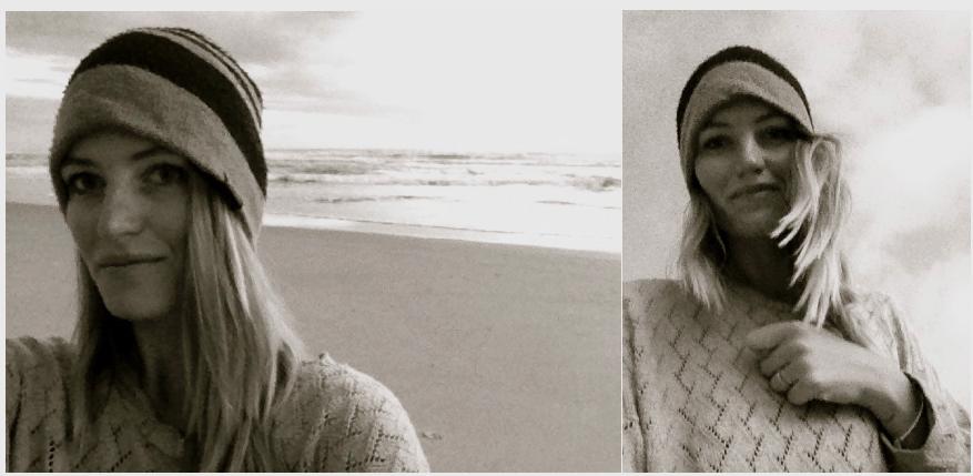 me beach b+w